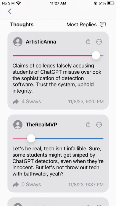Sway Social Screenshot 2 - AppWisp.com Sway Social Screenshot 2 - AppWisp.com