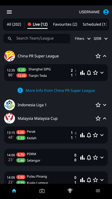 CornerPro - Livescores Screenshot