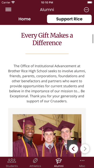 Brother Rice High School Screenshot