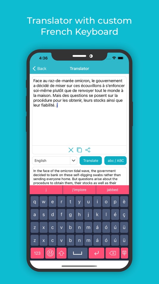 #3. French Keyboard: Translator (iOS) Podle: Rushikesh Trivedi
