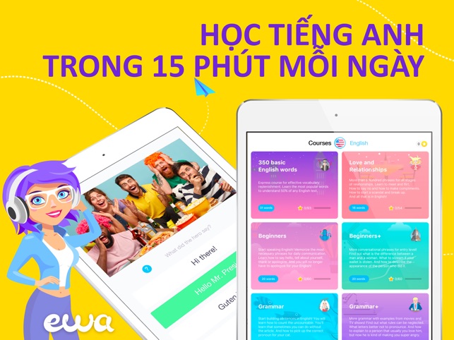 EWA English: Học tiếng Anh