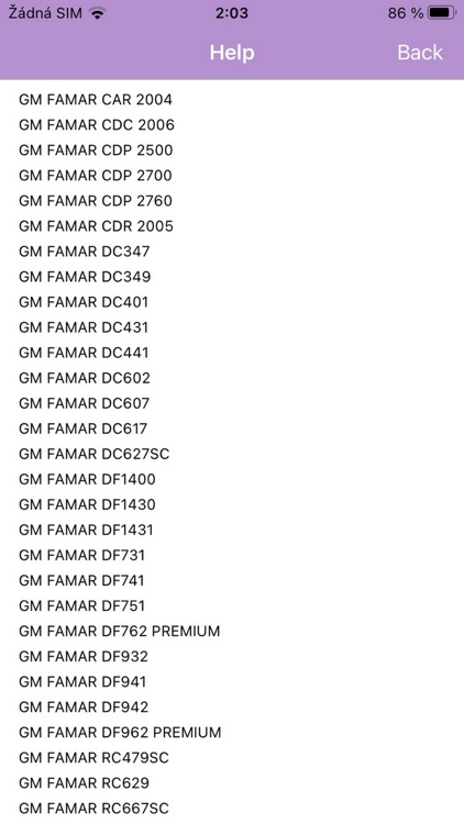 RADIO CODE for DELPHI FAMAR