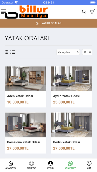 Billur Mobilya Screenshot