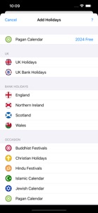 UK Holidays screenshot #5 for iPhone