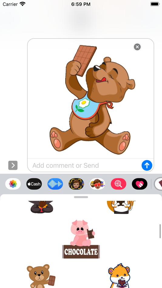 #6. Chocolate Stickers App (iOS) 由: Paul Scott
