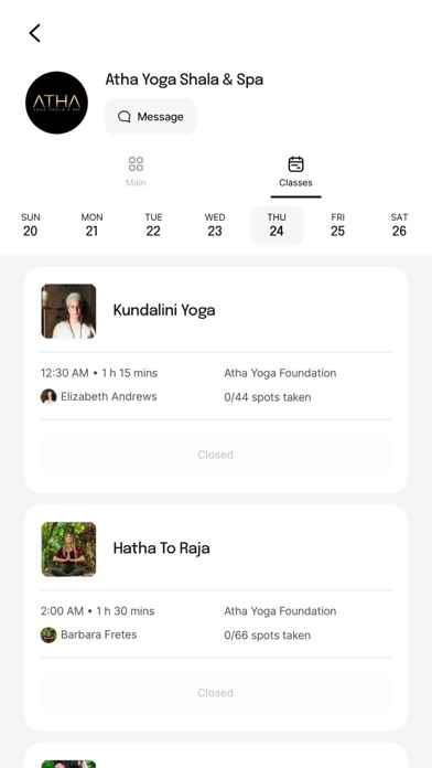 Atha Yoga Shala & Spa Screenshot