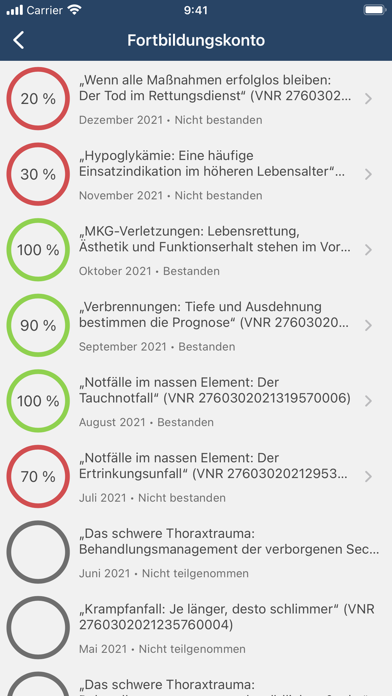 Zertifizierte Fortbildung RD Screenshot