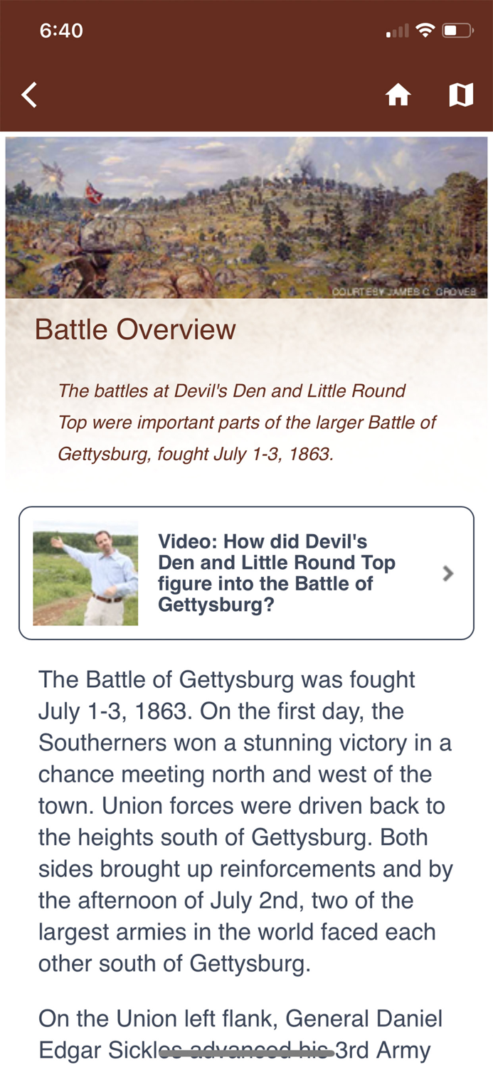 Gettysburg Battle App July 2