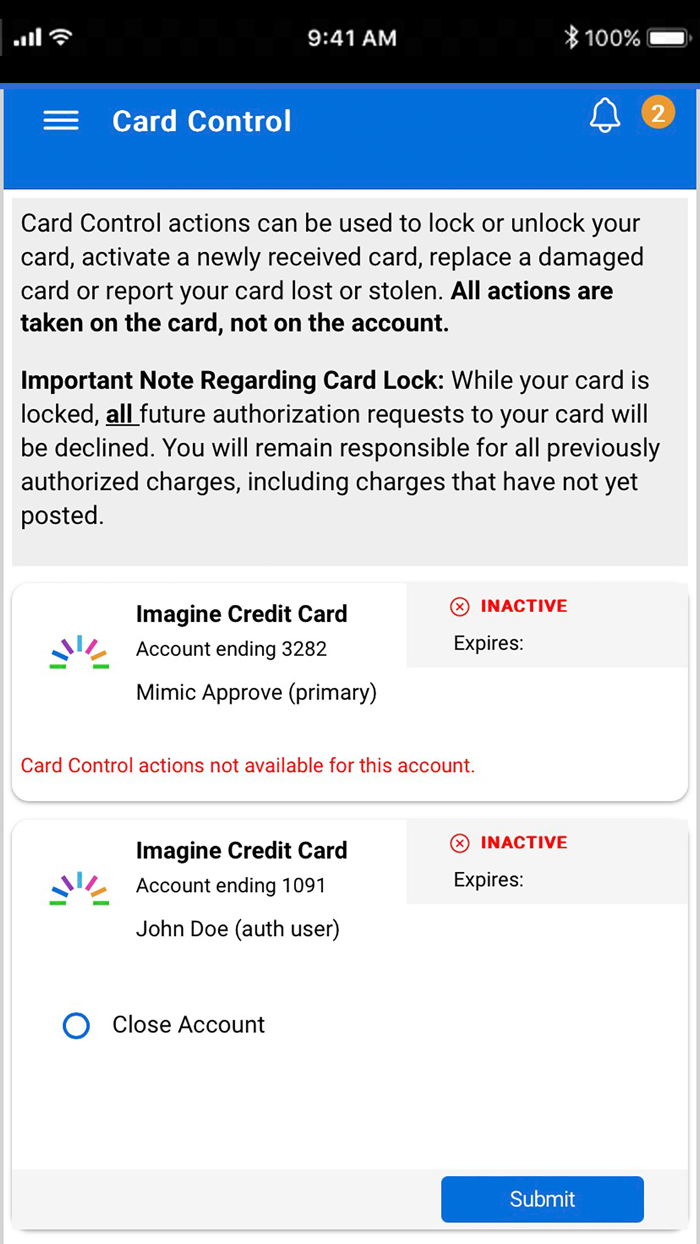 Imagine Account Center