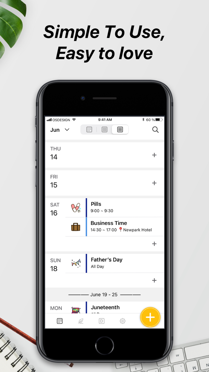 Daily Calendar Day Organizer