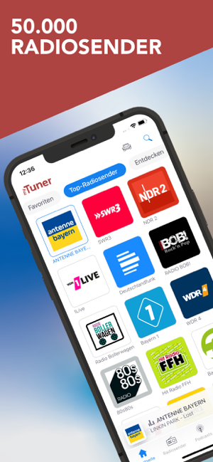 ‎myTuner Radio App Deutschland Screenshot