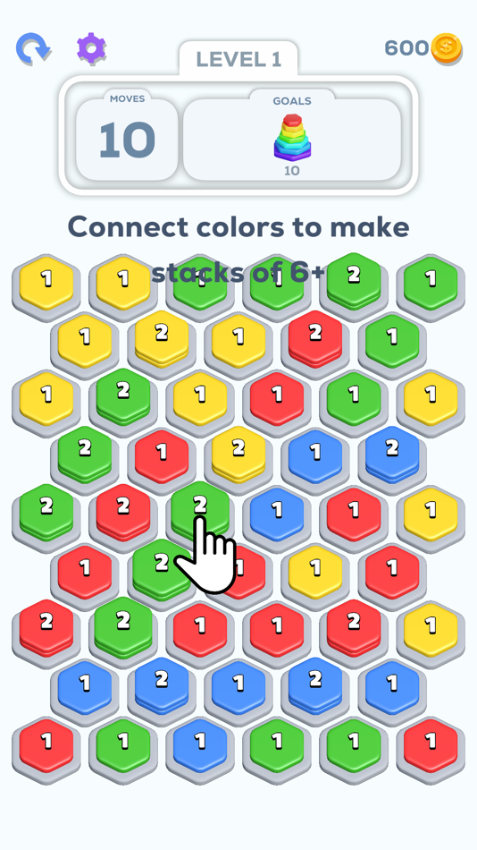 #1. Hex Stacks (iOS) 由: Wery Games Limited