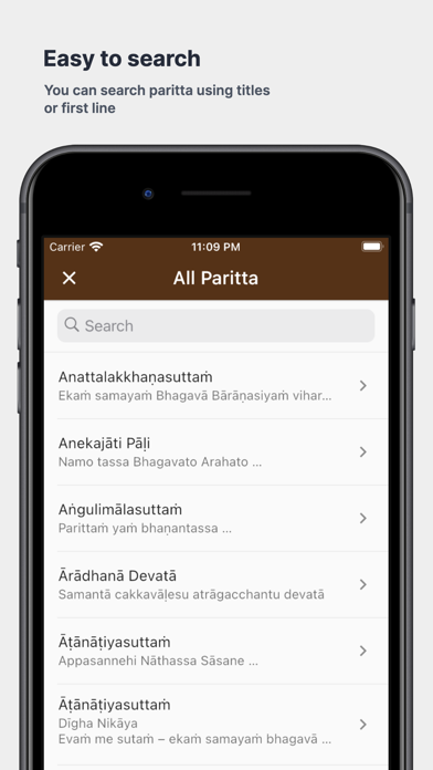 Pa-auk Paritta Chants Screenshot