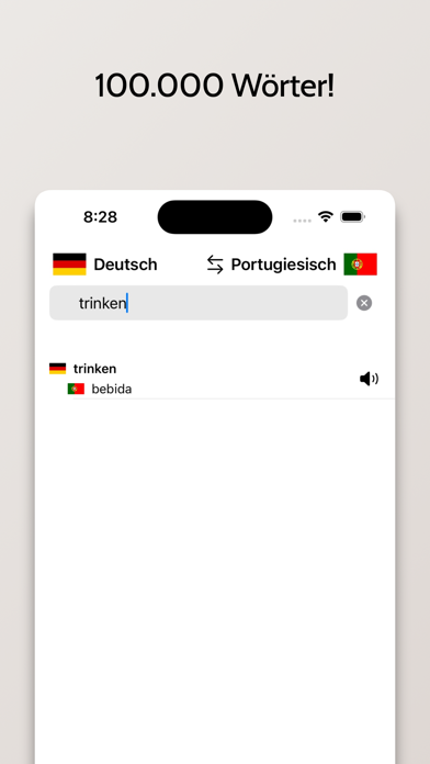 Portugiesisch-Deutsch Screenshot