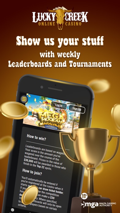 Lucky Creek Online Casino Screenshot