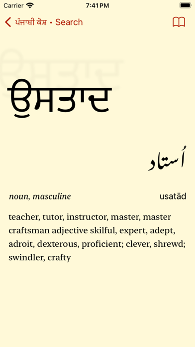 Punjabi Dictionary Screenshot