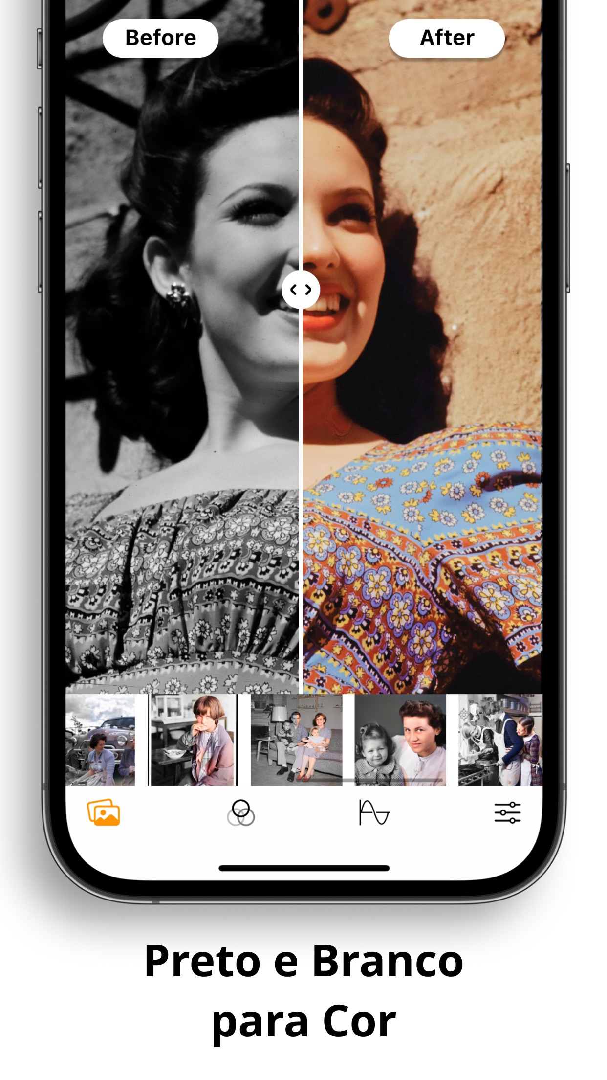 Screenshot do app colorir fotos - Pholorize