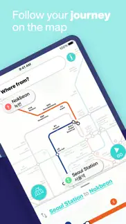 seoul metro subway map iphone screenshot 4