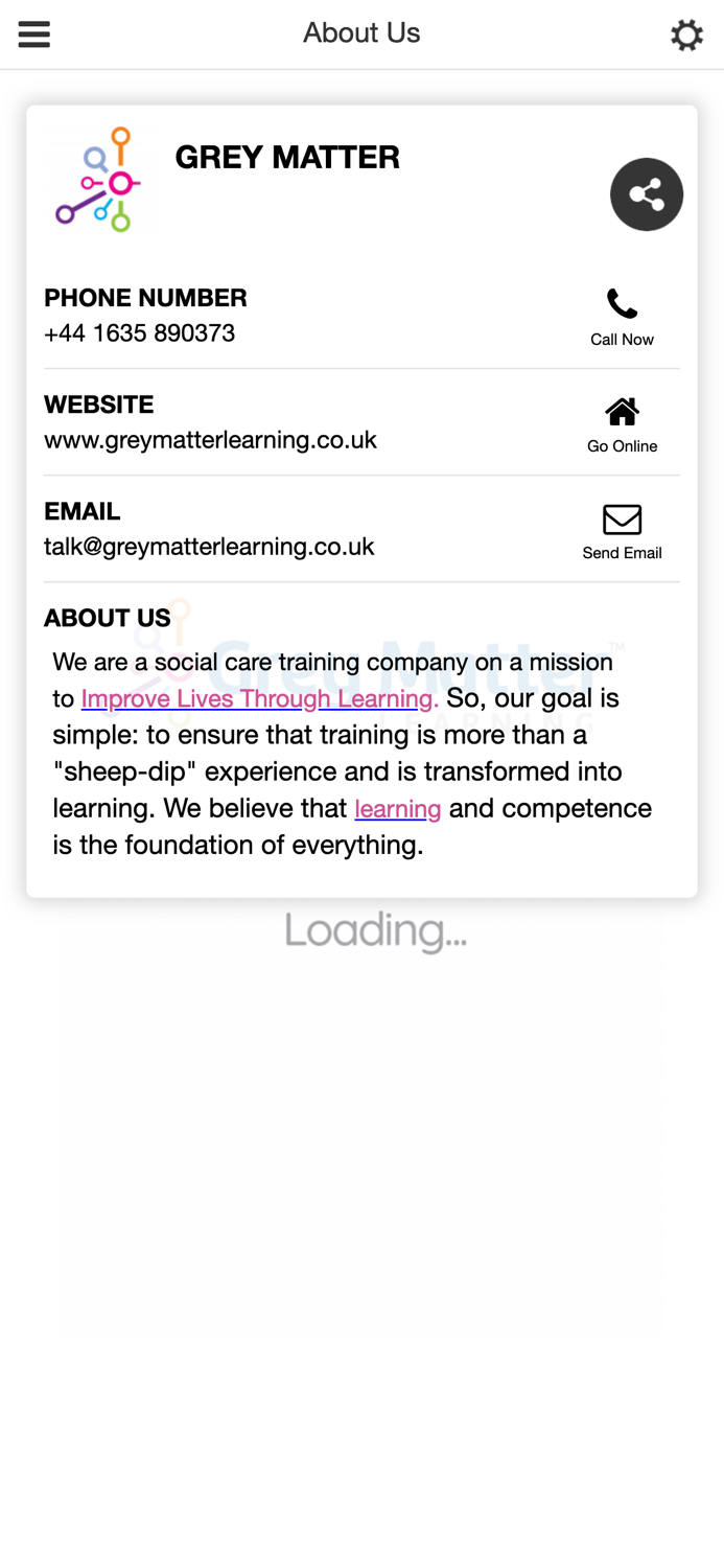 Grey Matter Learning