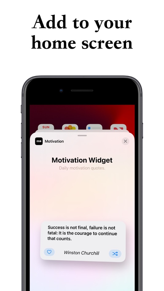 #3. Motivation Widget (iOS) 由: Kawaii