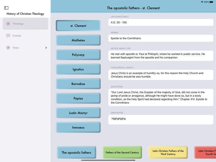 History of Christian Theology