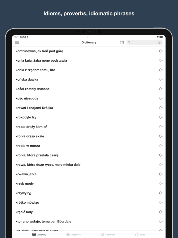 Screenshot #4 pour Polish Idioms and Proverbs