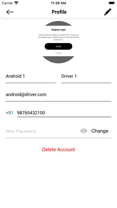 ridexe driver Screenshot