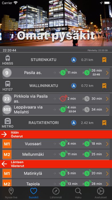 NysseNyt: Live buses & rail Screenshot