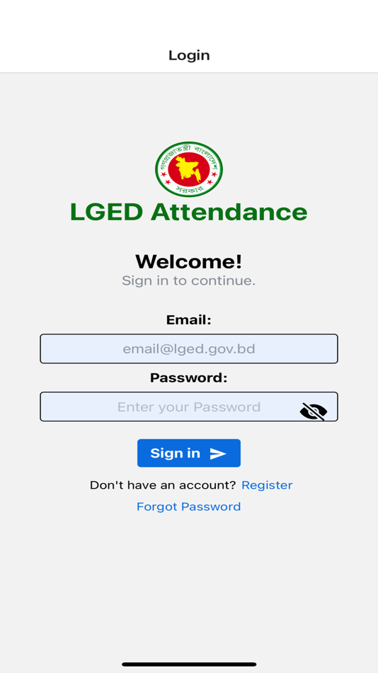 #1. LGED Attendance (iOS) Ved: The Messenger