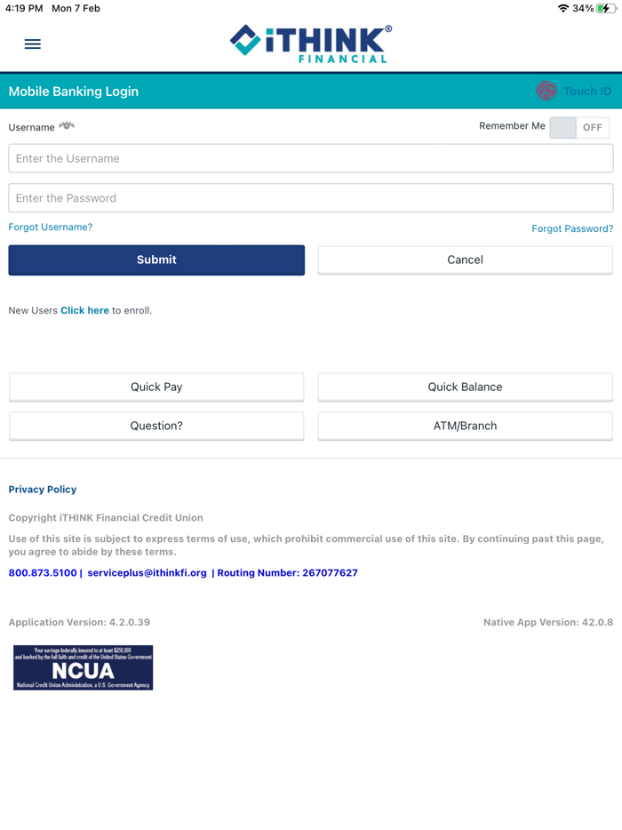 iTHINK Financial Mobile App