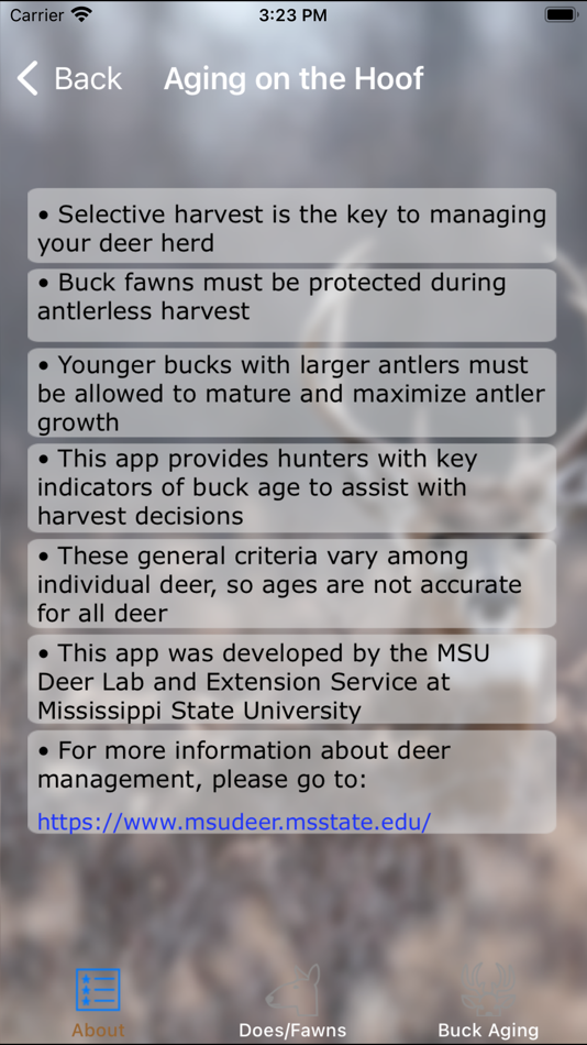 #2. MSUES Deer Aging (iOS) Podle: Mississippi State University Extension Service