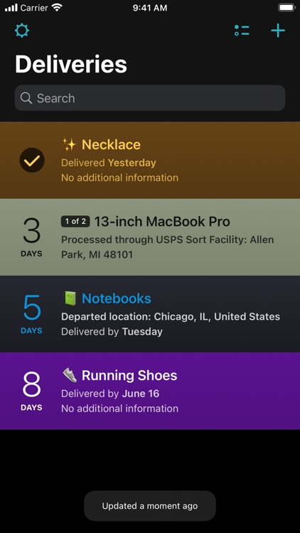 Deliveries: a package tracker screenshot-5