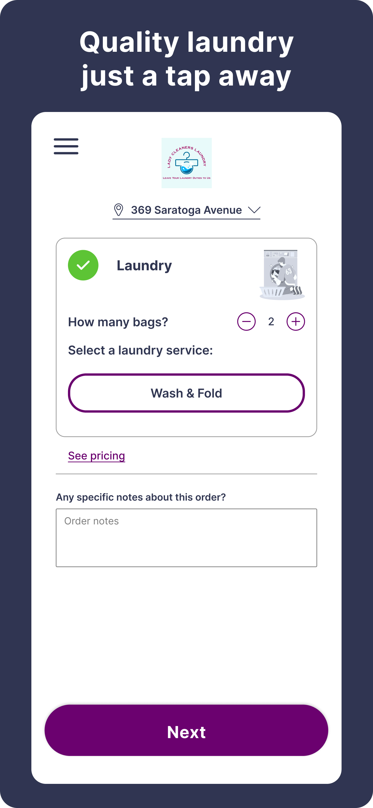 Lady Cleaners Laundry
