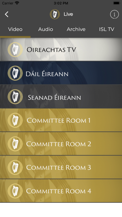 Houses of the Oireachtas Screenshot