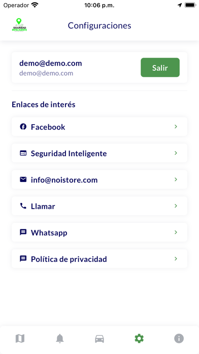 Seguridad Inteligente GPS Screenshot