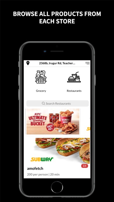 AmoFetch- Food Delivery Screenshot