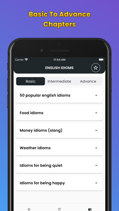 English Idioms & Slang Phrases Screenshot