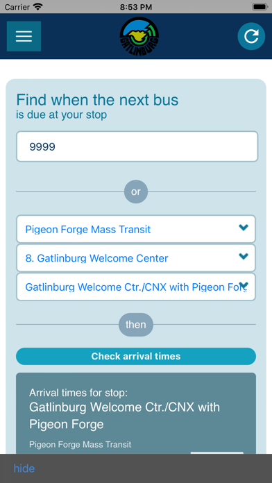 Gatlinburg Trolleys Screenshot