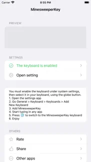 minesweeper keyboard iphone screenshot 1