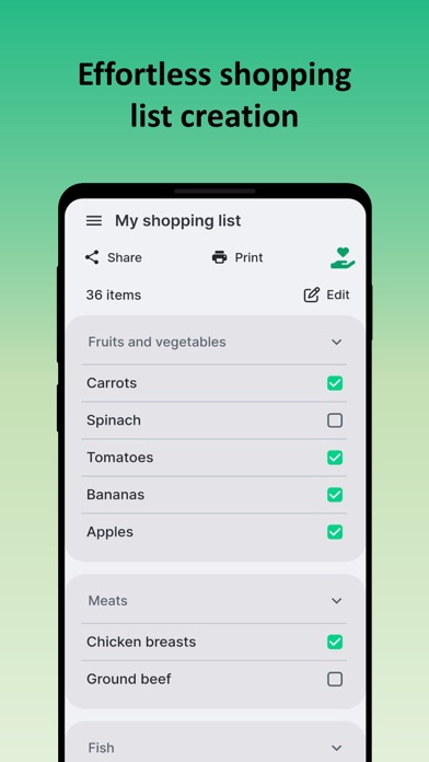 Smartlist: Shopping List Screenshot