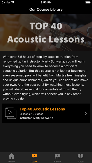 Top 40 Acoustic Lessons Screenshot 2 - AppWisp.com Top 40 Acoustic Lessons Screenshot 2 - AppWisp.com