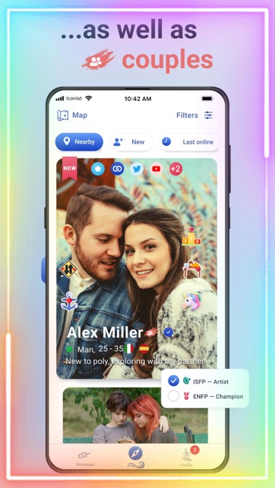 Iconist - Polyamorous Dating Screenshot