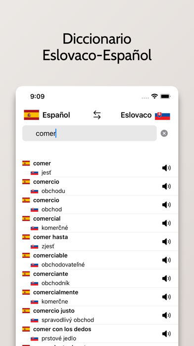 Diccionario Eslovaco-Español Screenshot