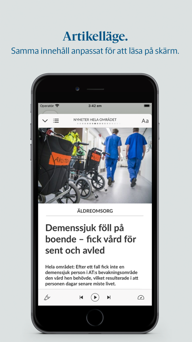 Alingsås Tidning e-tidning Screenshot