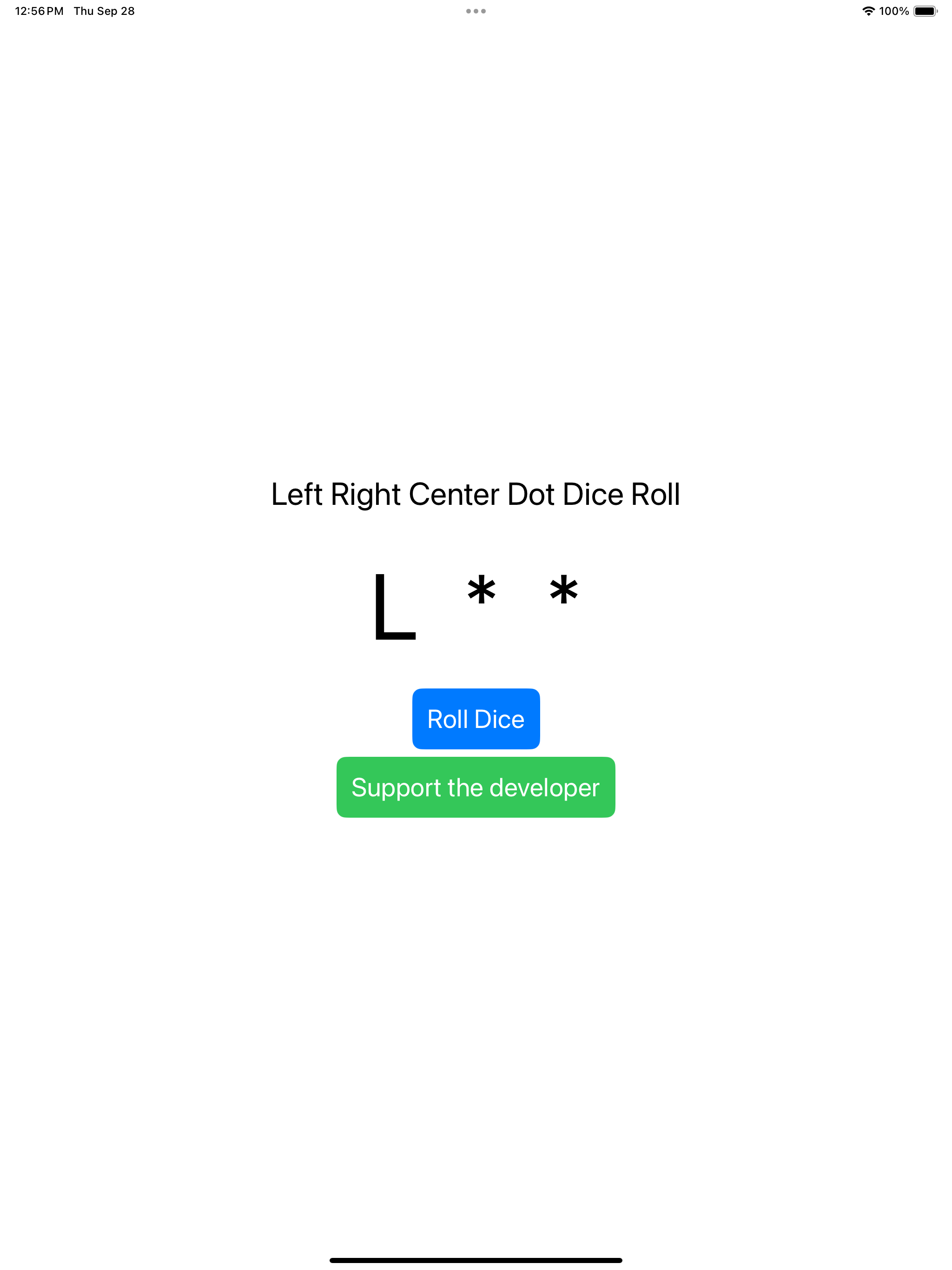 Left Right Center Dot Dice