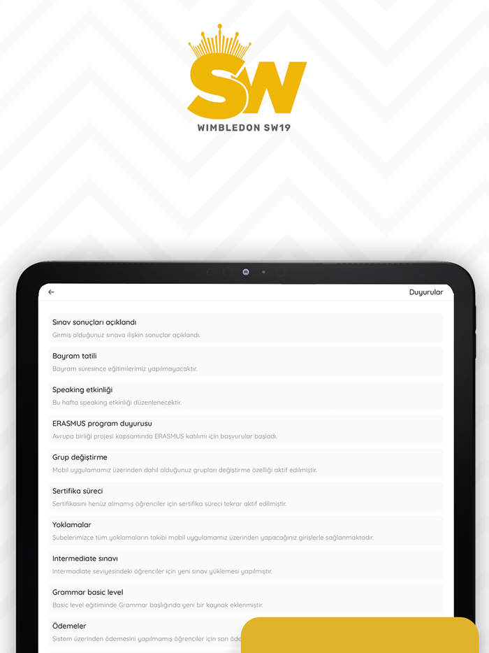 SW19 Wimbledon LA Turkey