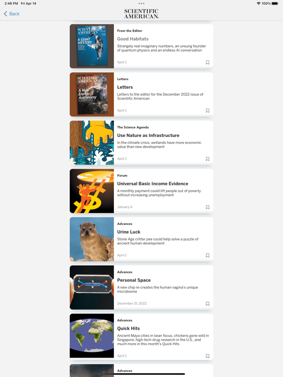 Scientific American iPad app afbeelding 4