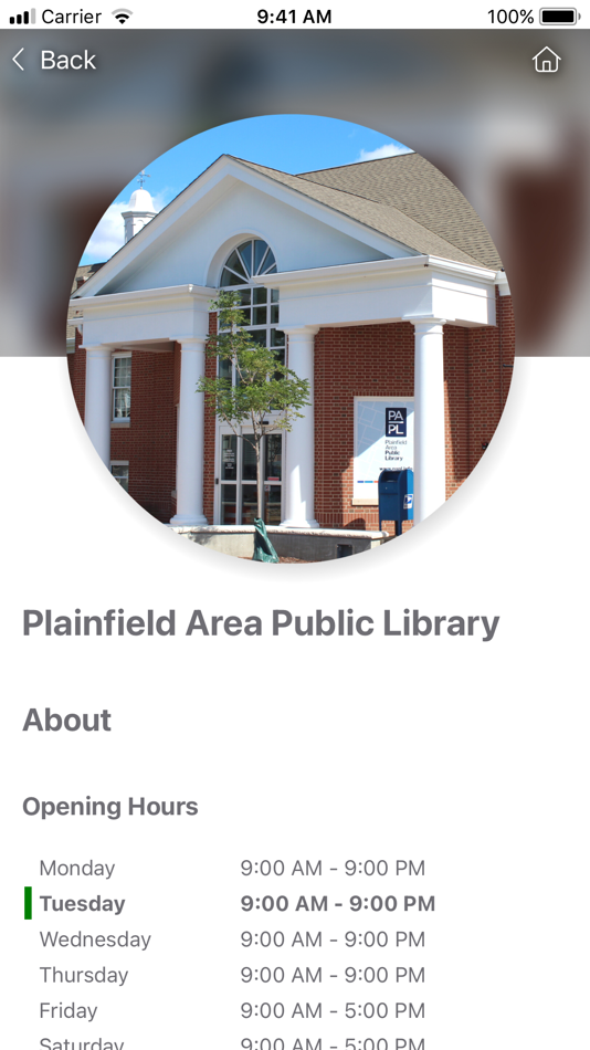 #6. Plainfield Area Public Library (iOS) 由: Plainfield Public Library App