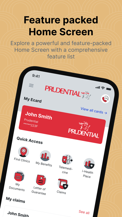 PRU E-Benefits Screenshot