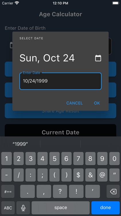 Age Calculator - Date Counter